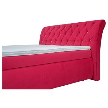 Postel boxspring CHERYL červená, 180x200 cm 2