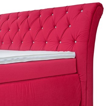 Postel boxspring CHERYL červená, 180x200 cm 3