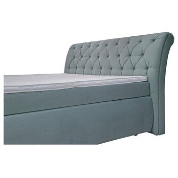 Postel boxspring CHERYL světle šedá, 180x200 cm 2