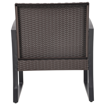 Balkonový set CHILL černá/šedá/hnědá 7