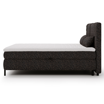 Postel s matrací a topperem CHOCO grafitová, 160x200 cm 5