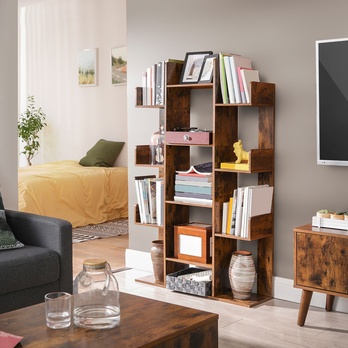 Regál CHRIS hnědá 1