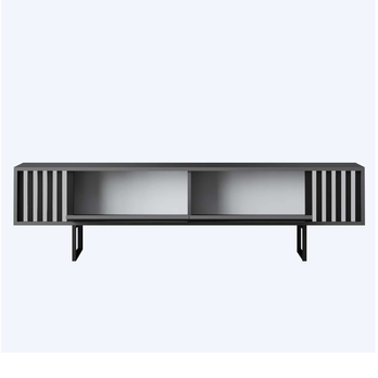 TV stolek CHROME LINE antracitová/černá 2
