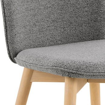 Jídelní židle CINDY šedá/gumovník 5