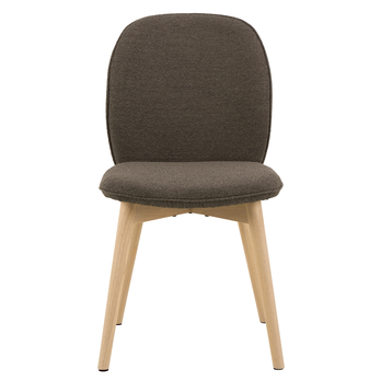 Jídelní židle CINDY tmavě šedá/gumovník 1