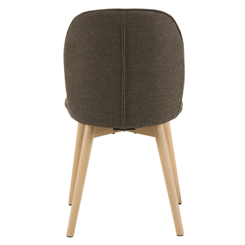 Jídelní židle CINDY tmavě šedá/gumovník 4