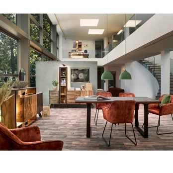 Obývací stěna CITY přírodní akácie/šedá 1