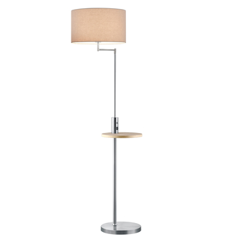 Stojací lampa CLAAS béžová/stříbrná 3
