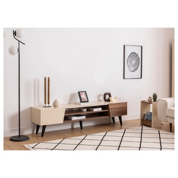 TV komoda CLARK ořech/béžová 1