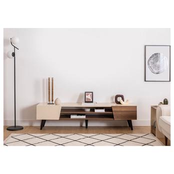 TV komoda CLARK ořech/béžová 3