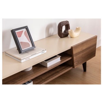 TV komoda CLARK ořech/béžová 5