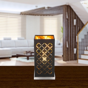 Stolní lampa CLARKE 2 černá/zlatá 1