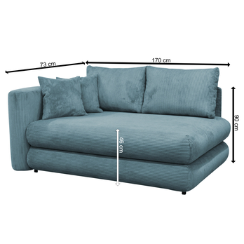 Pohovka/Divan CLEO levá, modrá 6