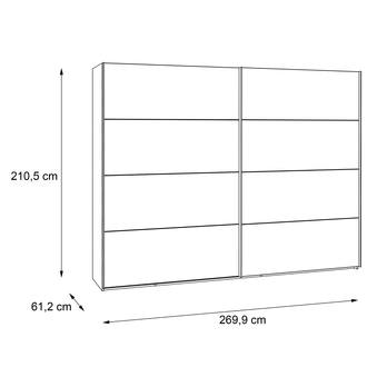 Šatní skříň CLIF III staré dřevo/beton 4