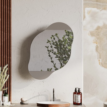 Zrcadlová skříňka CLOUD mocca 1