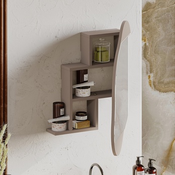 Zrcadlová skříňka CLOUD mocca 3