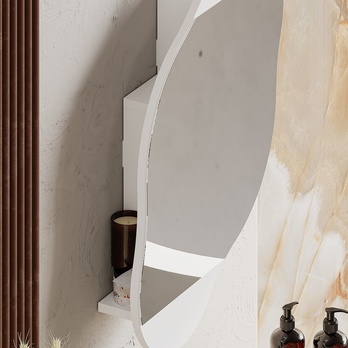 Zrcadlová skříňka CLOUD bílá 4