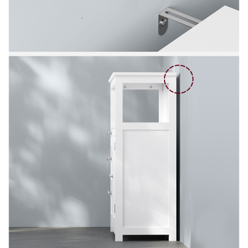 Koupelnová skříňka CLOUDE 1 bílá 5