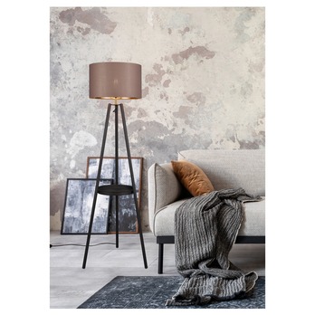 Stojací lampa COLETTE černá/taupe 1