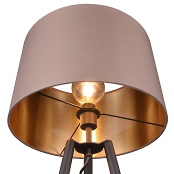 Stojací lampa COLETTE černá/taupe 3