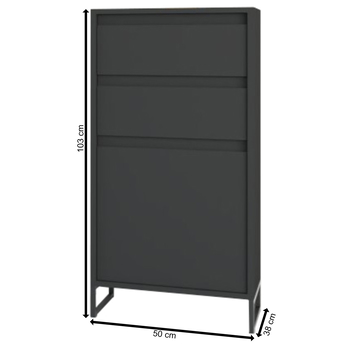 Komoda COLOGNE 1 antracitová 1