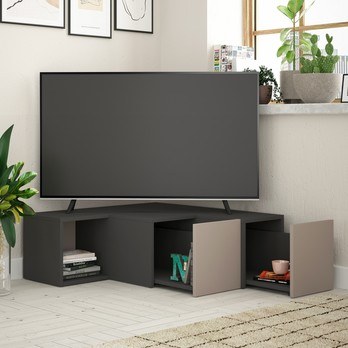 TV komoda COMPACT mocca/antracitová 2