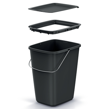 Odpadkový koš COMPACTA Q FLAP černá, 9 L 3