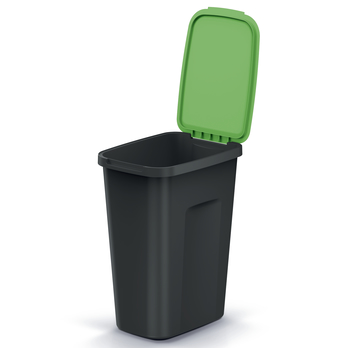Sada košů na tříděný odpad COMPACTA Q černá, 4x35 L 4