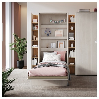 Sklápěcí postel s roštem CONCEPT JUNIOR CJ-02, silk flou, 90x200 cm 1