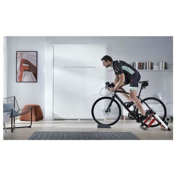 Sklápěcí postel CONCEPT PRO CP-01 bílá vysoký lesk, 140x200 cm, vertikální 1