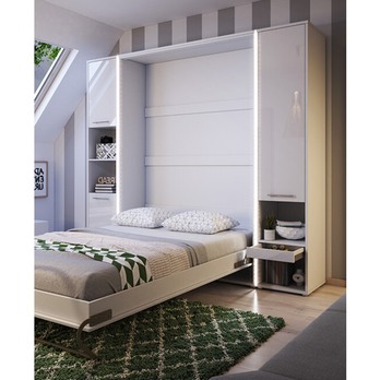 Skříň CONCEPT PRO CP-07 1D bílá vysoký lesk 1