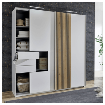 Šatní skříň CONOR bílá 2