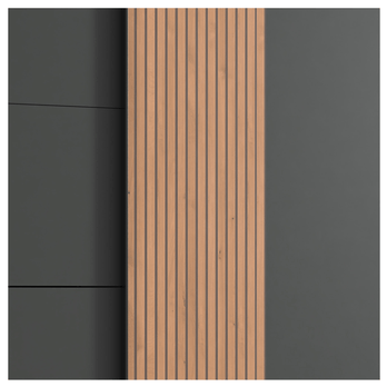 Šatní skříň CONOR grafitová 3
