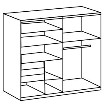 Šatní skříň CONOR grafitová 4