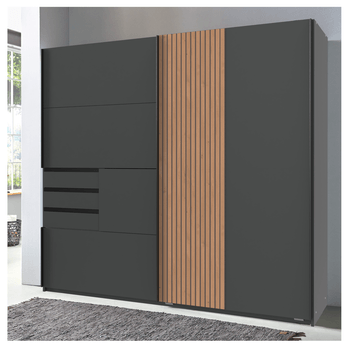 Šatní skříň CONOR grafitová 1