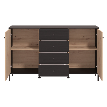 Komoda CORREZE dub artisan/černá 3
