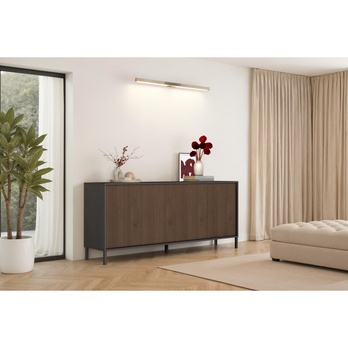 Komoda CORTINA 4D antracitová/tmavě hnědá 5