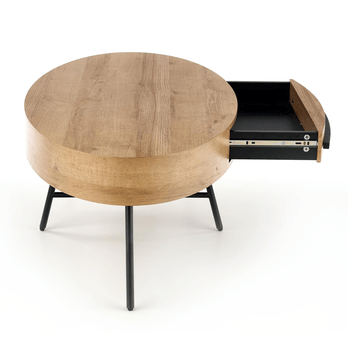 Konferenční stolek CORULANO dub zlatý/černá 2