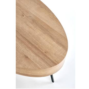 Konferenční stolek CORULANO dub zlatý/černá 4