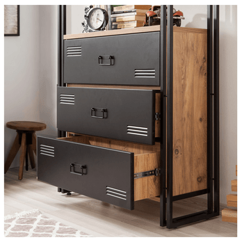 Knihovna  COSMO II borovice atlantická/černá 3