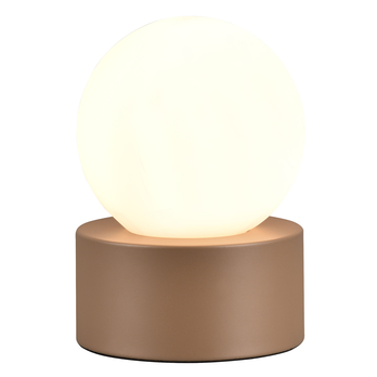 Stolní lampa COUNTESS hnědá/bílá 1