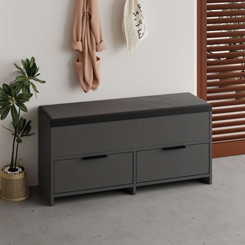 Botníková lavice COVE antracitová 2