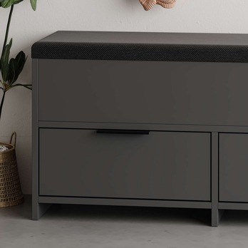 Botníková lavice COVE antracitová 4