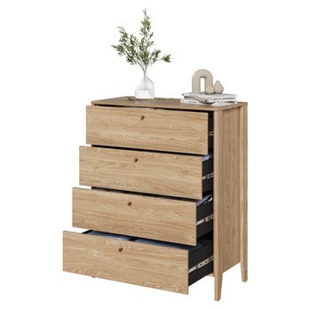 Komoda  COZY olejovaný dub, šířka 92 cm 2