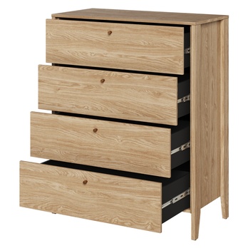 Komoda  COZY olejovaný dub, šířka 92 cm 3