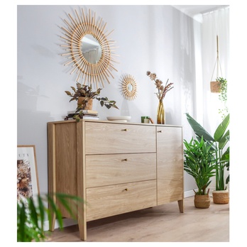 Komoda COZY olejovaný dub, šířka 136 cm 1
