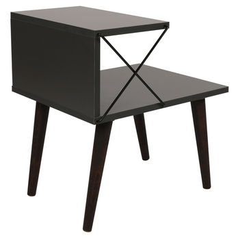 Noční stolek  CROSS antracitová 4