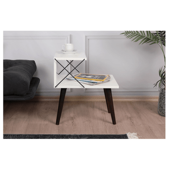 Noční stolek  CROSS bílá 2