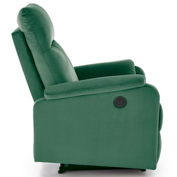 Relaxační křeslo CRUCES tmavě zelená 4