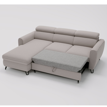 Sedací souprava CRYSTAL levá, světle šedá 2